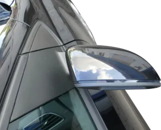 VW Polo 6R 6C elektrischer Spiegel Außenspiegel rechts außen schwarz LC9X +Glas - Bild 4