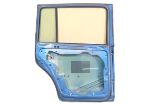 VW Touran 1T 1T3 Tür hinten links blau grün LC5Q mit Scheibe - Bild 6