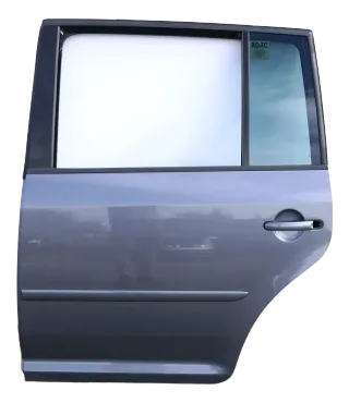 VW Touran 1T 1T3 Tür hinten links grau LD7X und Scheibe Platinumgrey 141616 - Bild 1