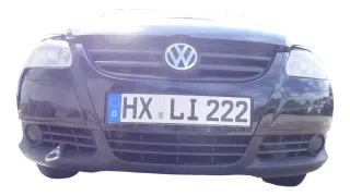 VW Fox 5Z Stoßstange vorne Stoßfänger schwarz LC9Z mit Grill - Bild 2