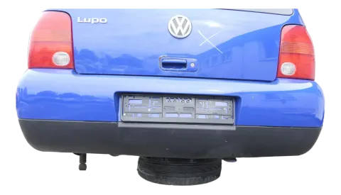 VW Lupo Stoßstange hinten Heckstoßstange Stoßfänger blau LW5Z