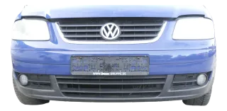 VW Touran 1T Stoßstange vorne Frontstoßstange Stoßfänger blau LL5M - Bild 1