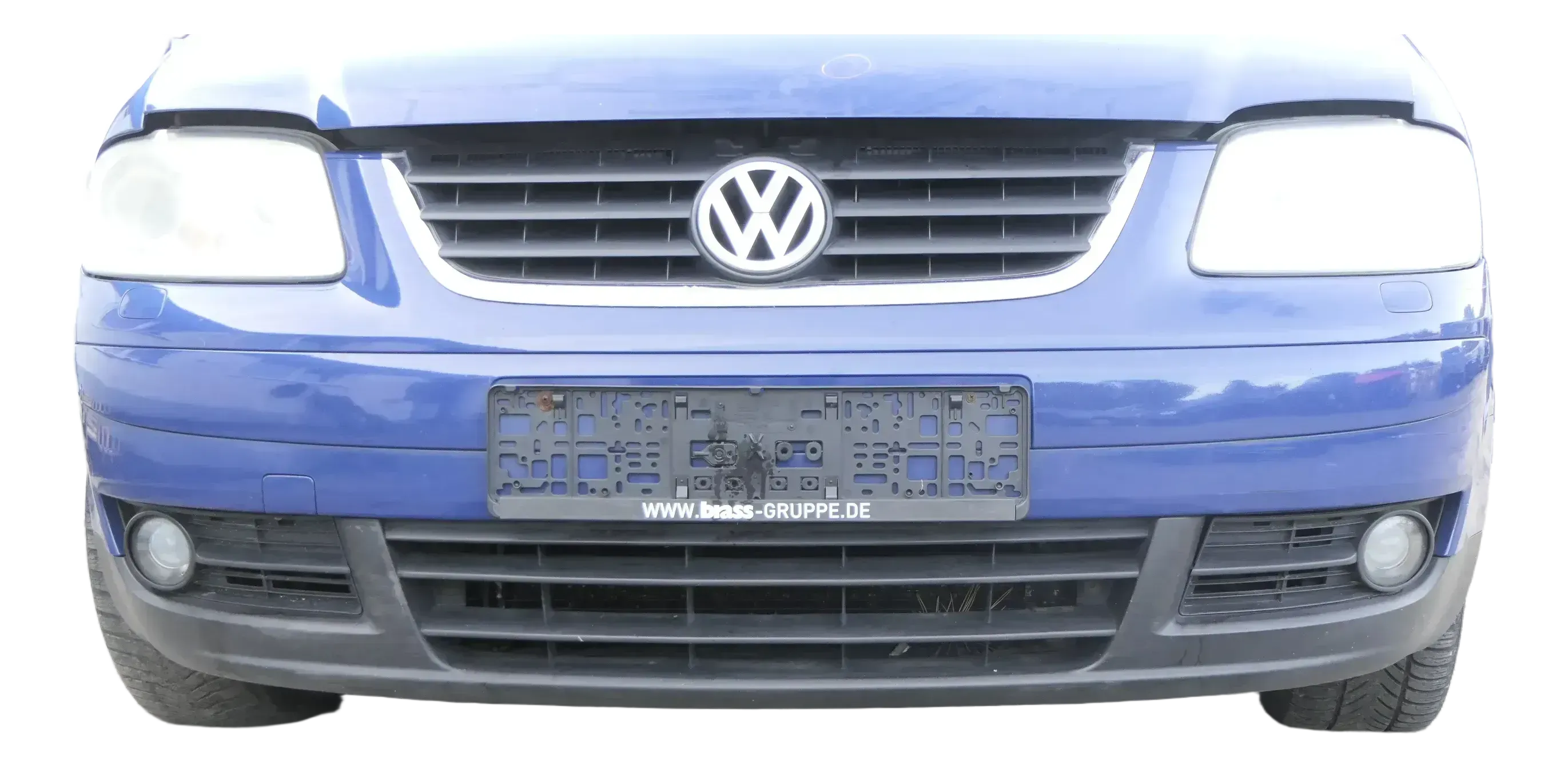 VW Touran 1T Stoßstange vorne Frontstoßstange Stoßfänger blau LL5M - Bild 1