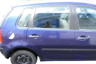VW Polo 9N 9N3 Tür hinten rechts 4/5-Türer blau LB5N - ohne Anbauteile - Bild 1