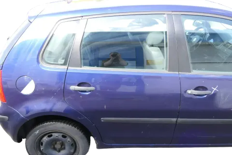 VW Polo 9N 9N3 Tür hinten rechts 4/5-Türer blau LB5N - ohne Anbauteile