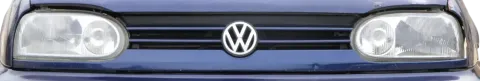 VW Golf 3 Grill Kühlergrill VW Zeichen Logo Grillleiste Leiste blau LC5L