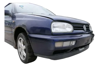 VW Golf 3 auch Cabrio Stoßstange vorne Stoßfänger vorn blau LC5U - Bild 10
