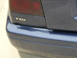 VW Golf 3 1H 1E Cabrio Stoßstange hinten Heckstoßstange blau LC5U Limousine - Bild 6