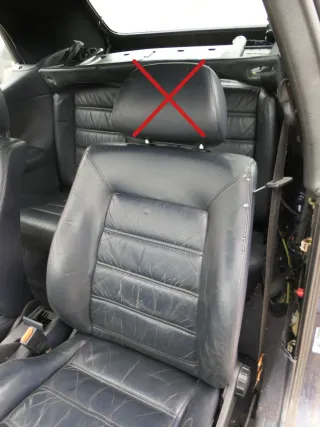Polo 6N 6N2 Golf 3 Sitz vorne links Fahrersitz 2/3-Türer Leder - blau Ledersitz - Bild 2