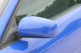 Audi A4 B5 Spiegel Außenspiegel links elektrisch blau LZ5M Glas Kappe - Bild 1