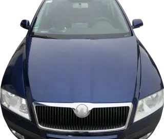 Skoda Octavia 1Z Motorhaube Haube Klappe vorne blau LF5Q mit Grill - Bild 1