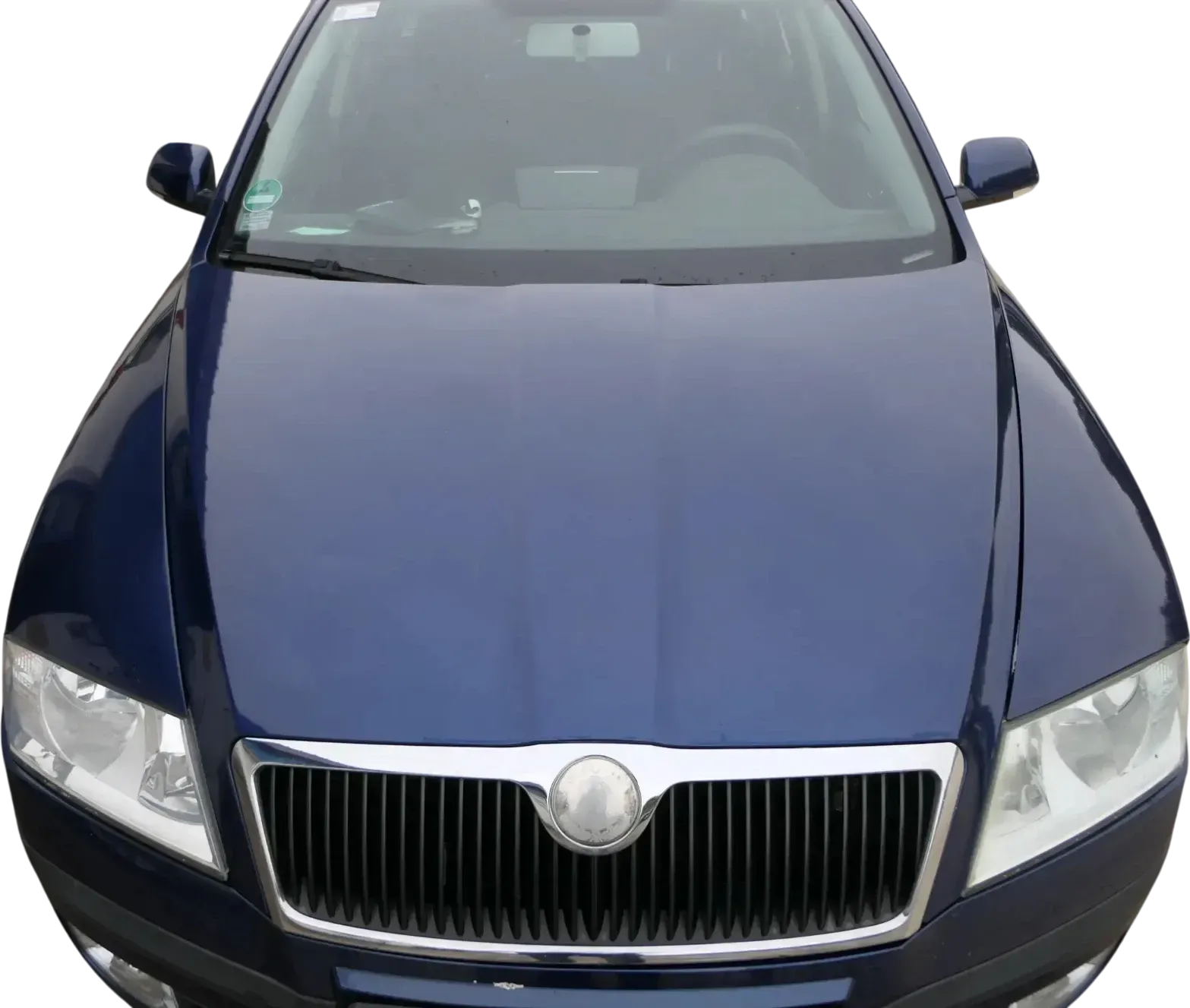 Skoda Octavia 1Z Motorhaube Haube Klappe vorne blau LF5Q mit Grill - Bild 1
