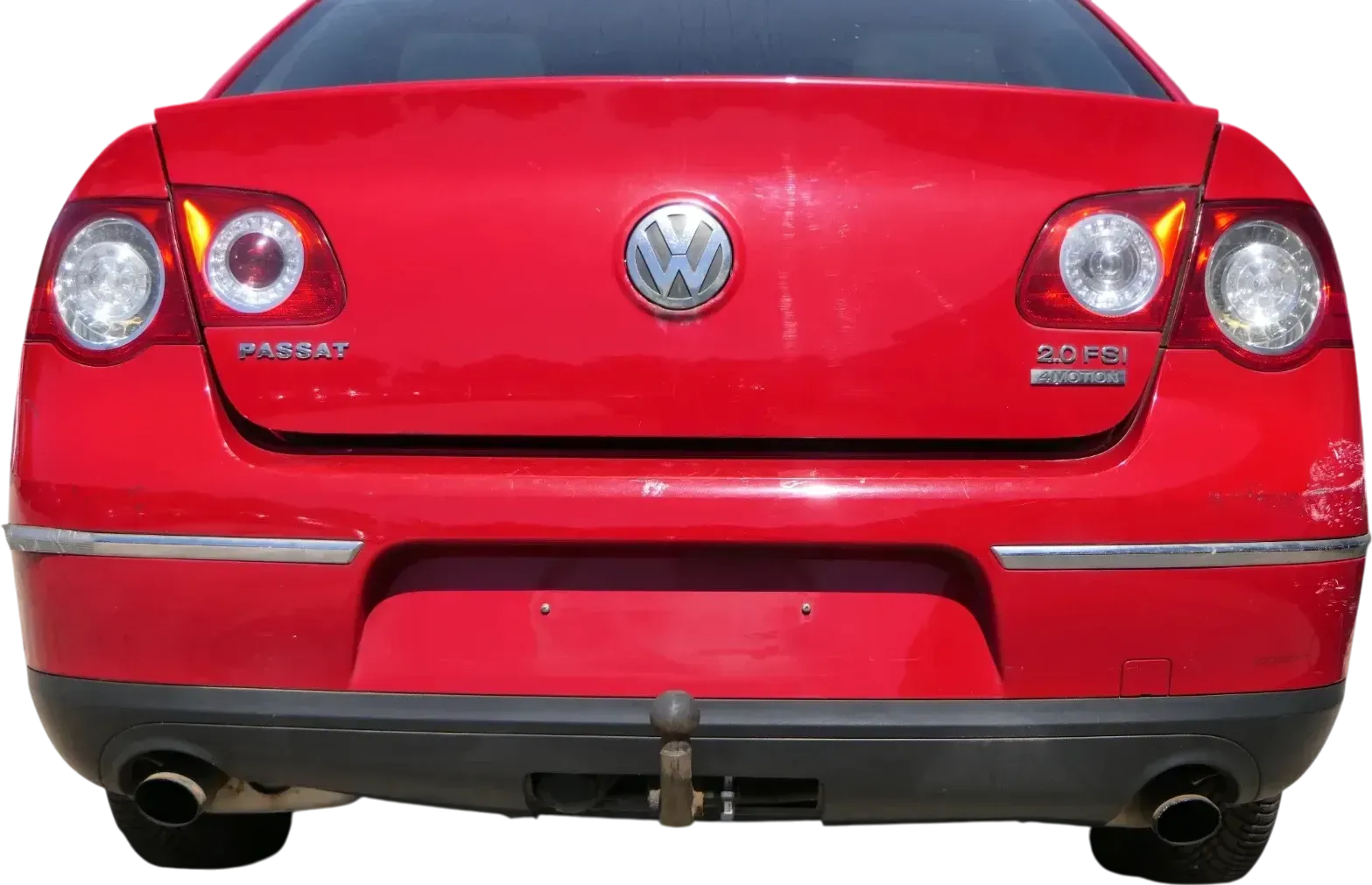 Passat 3C Limousine Stoßstange hinten Heckstoßstange Stoßfänger rot LY3D - Bild 1