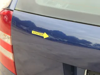 Skoda Octavia 1Z Kombi Avant hinten Heckklappe mit Scheibe blau LF5Q Klappe - Bild 9