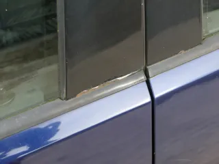 VW Polo 9N 9N3 Tür hinten links 4/5-Türer blau LB5N - ohne Anbauteile - Bild 4