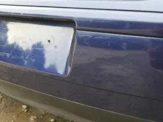 VW Polo 9N 9N3 Stoßstange Heckstoßstange hinten blau LB5N - Bild 4
