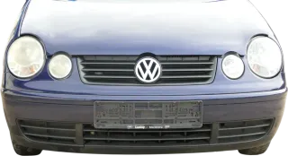 VW Polo 9N Stoßstange Frontstoßstange vorne blau LB5N - Bild 1