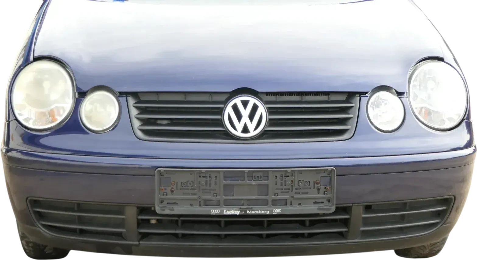 VW Polo 9N Stoßstange Frontstoßstange vorne blau LB5N - Bild 1