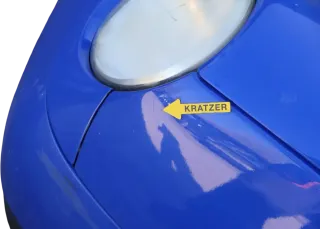 VW Lupo 6X Kotflügel vorne links blau LW5Z - Bild 7