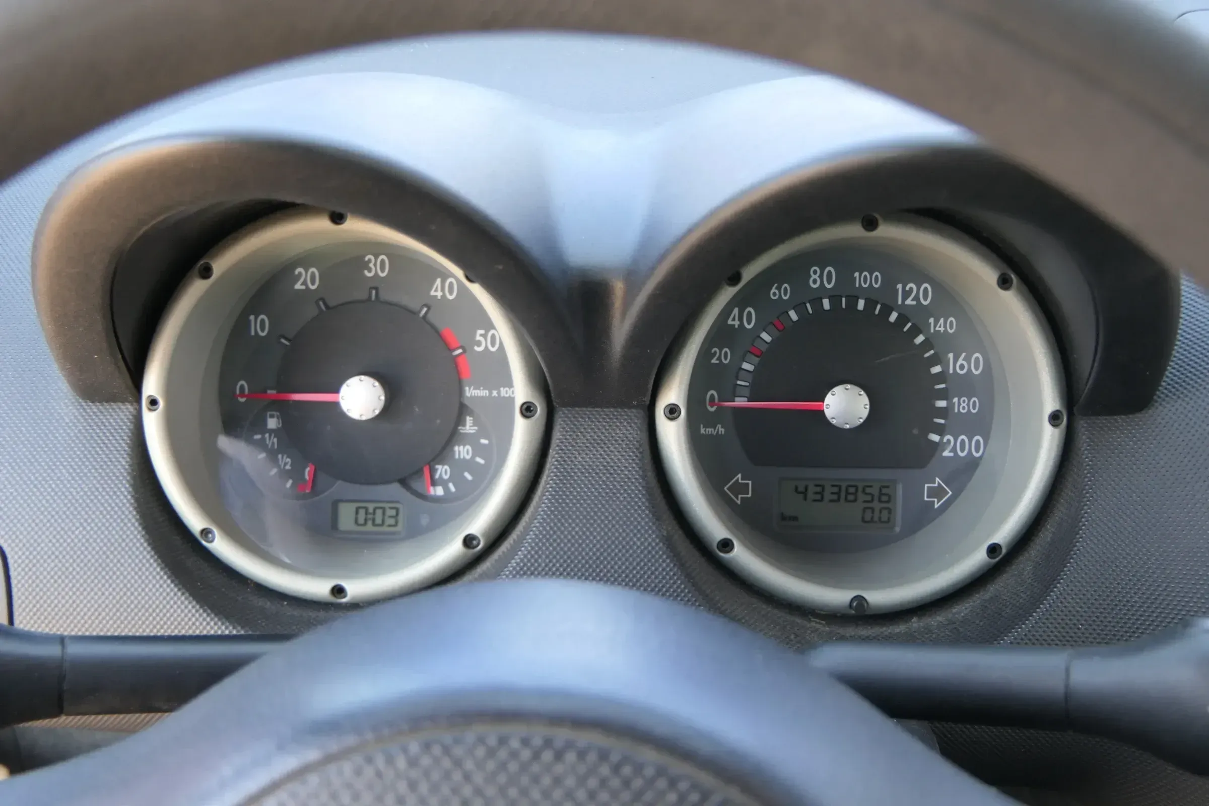 VW Lupo Tacho Tachometer Kombiinstrument 433.000km 6X0920801D 1,4 TDI AMF 55kw - Bild 1