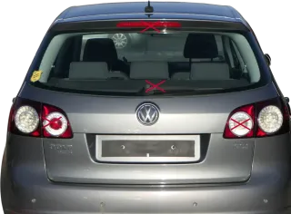 VW Golf Plus 5M + 521 Heckklappe hinten Kofferraumklappe + Scheibe grau LA7T - Bild 1