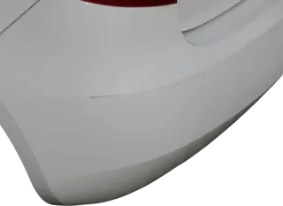 Fabia 5J Schrägheck Limousine Stoßstange hinten Heckstoßstange weiß LF9E - Bild 2