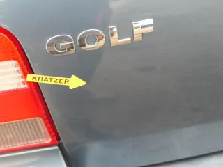 Golf 4 Limousine Heckklappe Kofferraumklappe Klappe hinten blau LD5X -ohneAnb - Bild 7