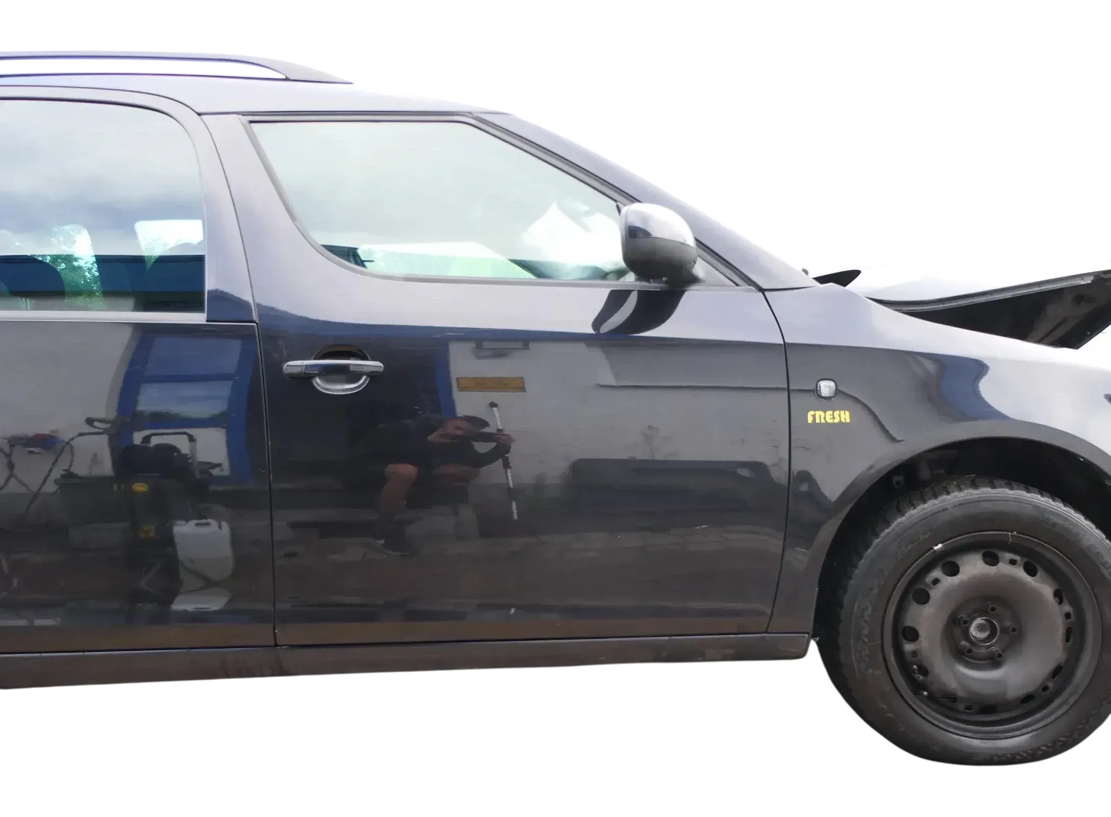 Skoda Roomster 5J Tür vorne rechts Beifahrertür schwarz LF9R (ohne Anbauteile) - Bild 1