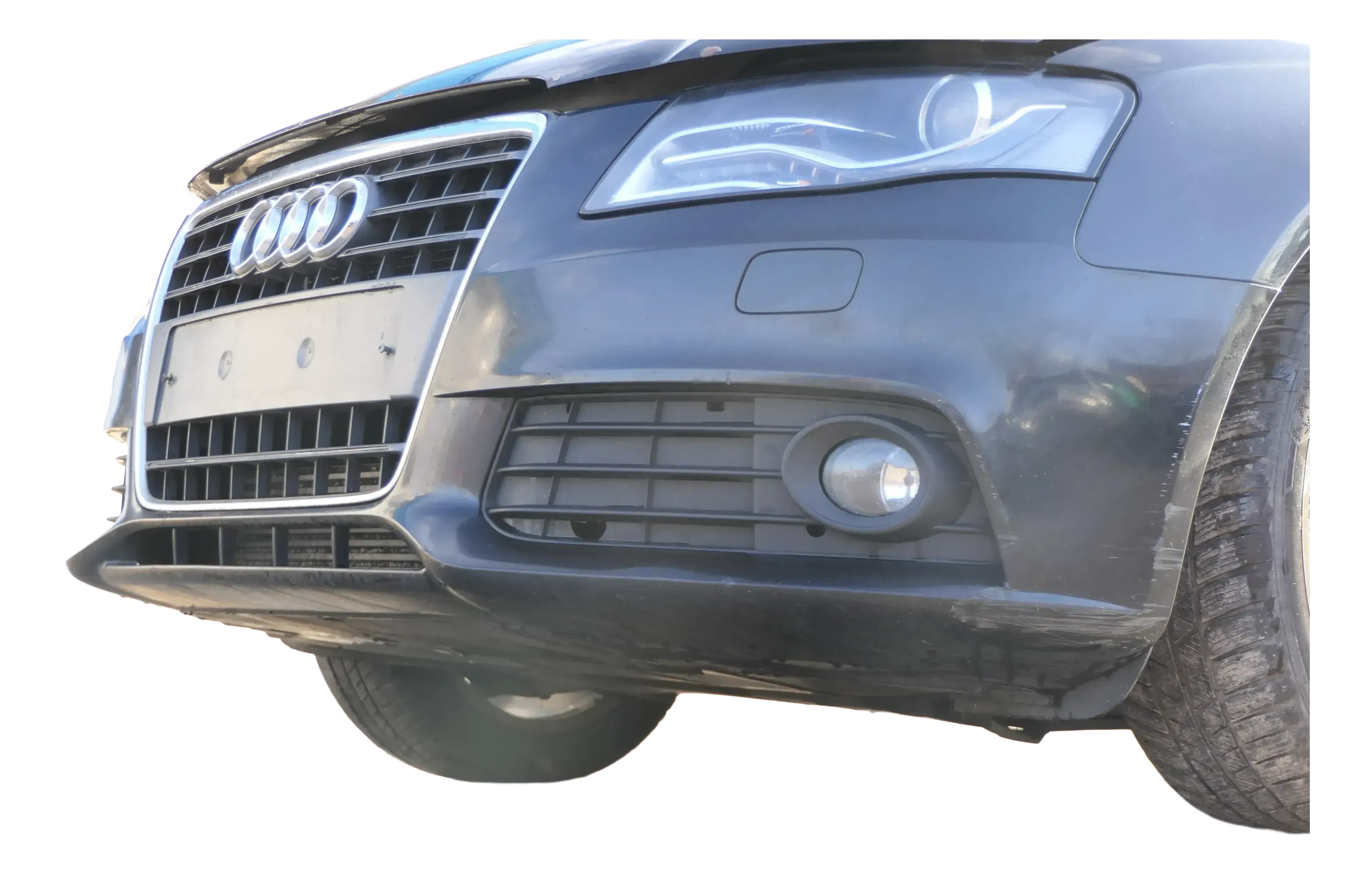 Audi A4 8K B8 Kombi Avant Stoßstange vorne mit Spoiler schwarz LY9B SWR + Grill - Bild 1