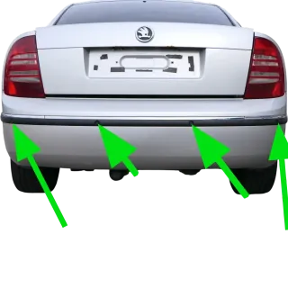 4x Skoda Superb 3U Einparkhilfe PDC Sensor Parksensor hinten Kabelbaum Geber - Bild 1