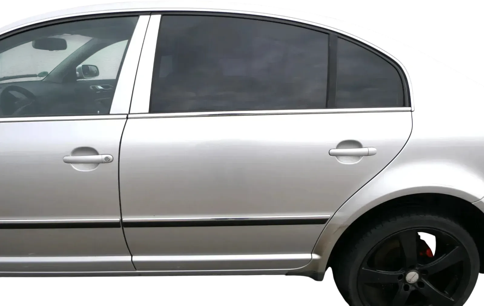 Skoda Superb 3U Limousine Tür hinten links silber LF7T - ohne Anbauteile - Bild 1