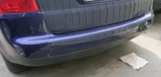 VW Touran 1T Stoßstange hinten Heckstoßstange Stoßfänger blau LB5N - Bild 1