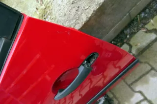 VW Lupo Seat Arosa Tür vorne links Fahrertür rot LP3G ohne Anbauteile (mechan - Bild 2