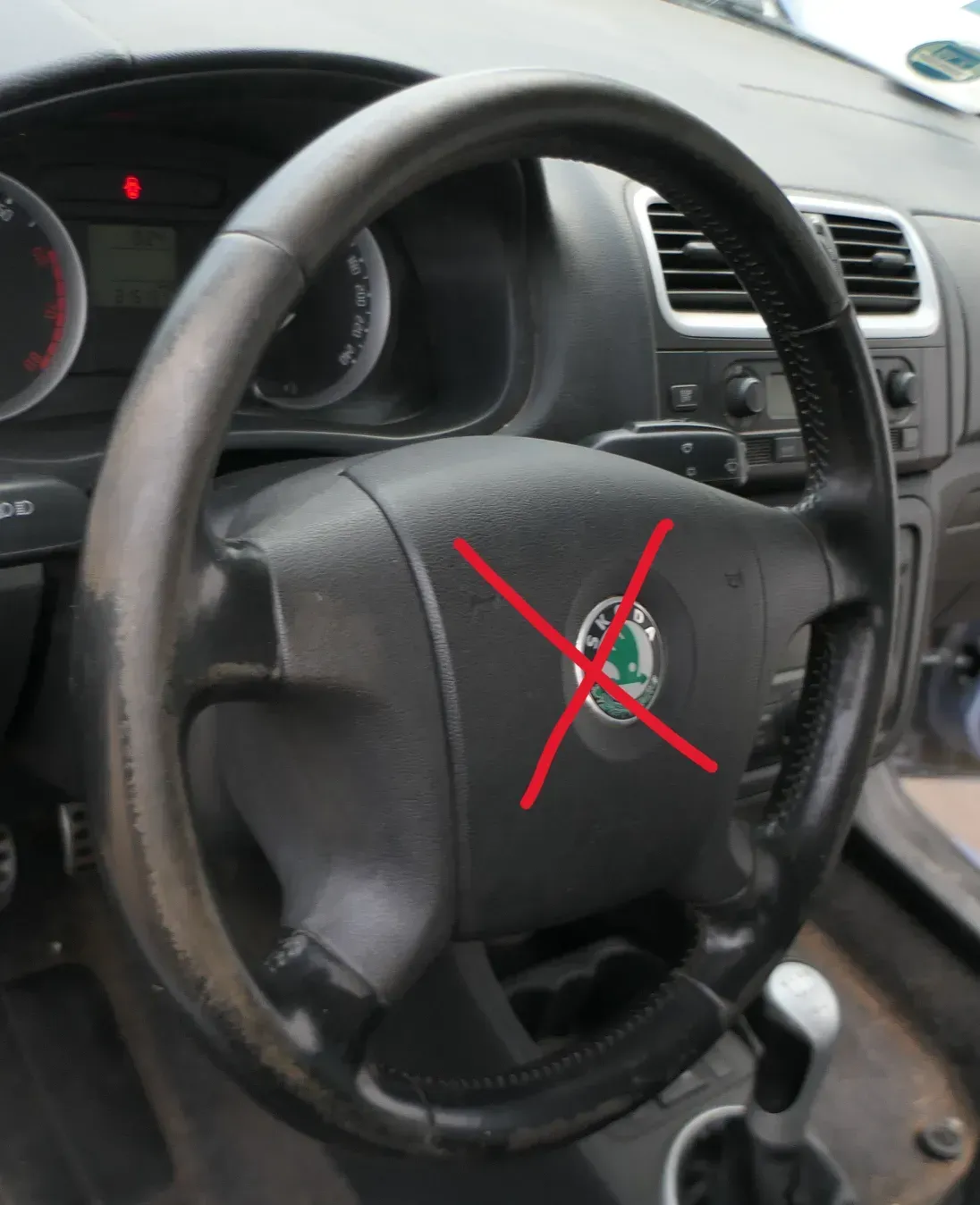 Skoda Fabia 5J Roomster Octavia 1Z Lenkrad 4-Speichen 1Z0419091F /N Leder - Bild 1