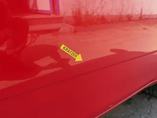 Fabia 5J Limousine Tür vorne rechts Beifahrertür rot LF3K - ohne Anbauteile - Bild 6