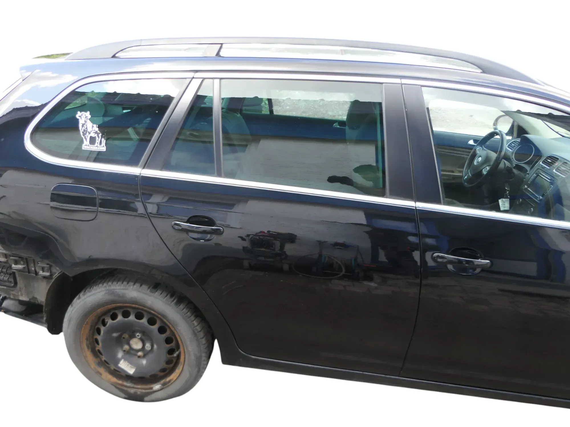 VW Golf 5 1K5 + Golf 6 AJ5 nur Kombi / Variant Tür hinten rechts schwarz L041 - Bild 1