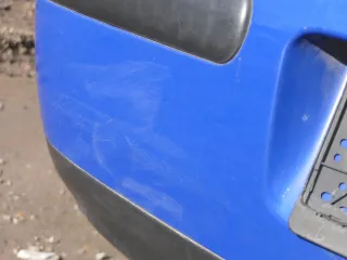 VW Golf 4 Limousine Stoßstange hinten Heckstoßstange Stoßfänger blau LW5Z - Bild 10