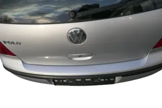 VW Polo 9N 9N3 Stoßstange Heckstoßstange hinten silber grau LA7W - Bild 2