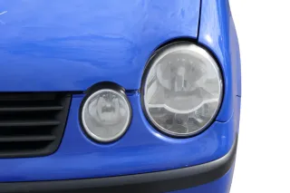 VW Polo 9N Stoßstange Frontstoßstange vorne blau LA5F - Bild 7