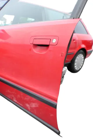 Audi 80 90 Tür vorne links Fahrertür Rahmen Türblatt rot LY3H -ohne Anbauteile - Bild 6