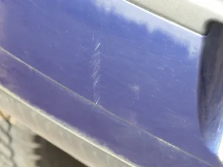 VW Polo 9N 9N3 Stoßstange Heckstoßstange hinten blau LB5N - Bild 5