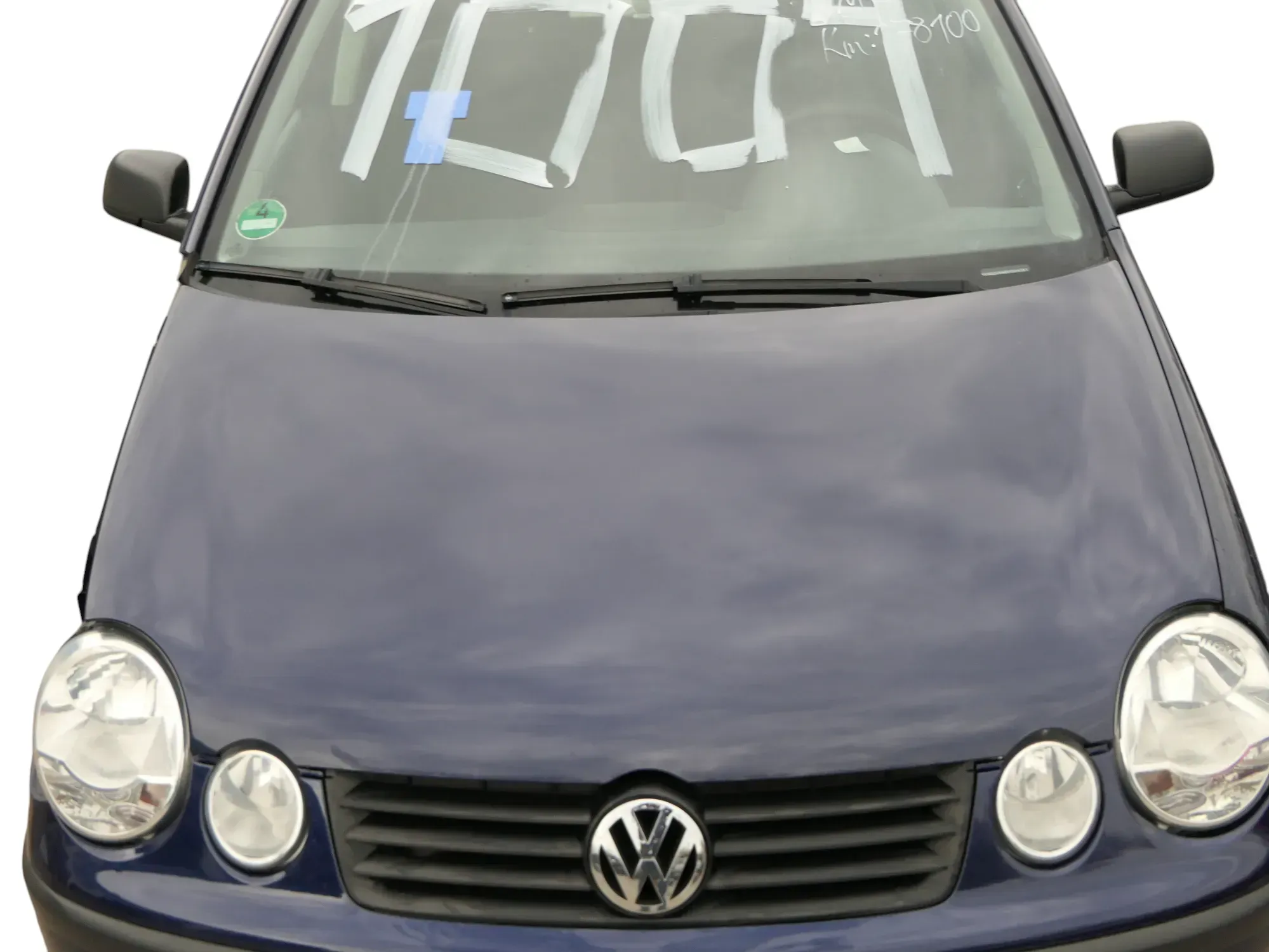 VW Polo 9N Motorhaube Klappe Haube vorne blau LB5N bis ca. Bj. 2004 - Bild 1