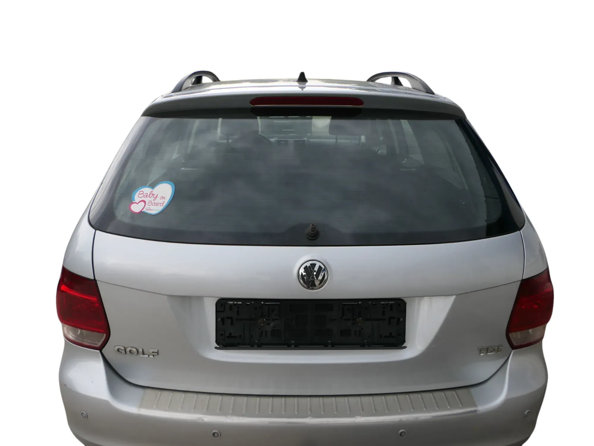 Golf 5 6 Kombi Variant AJ5 hinten Heckklappe mit Scheibe Deckel silvber LA7W - Bild 1