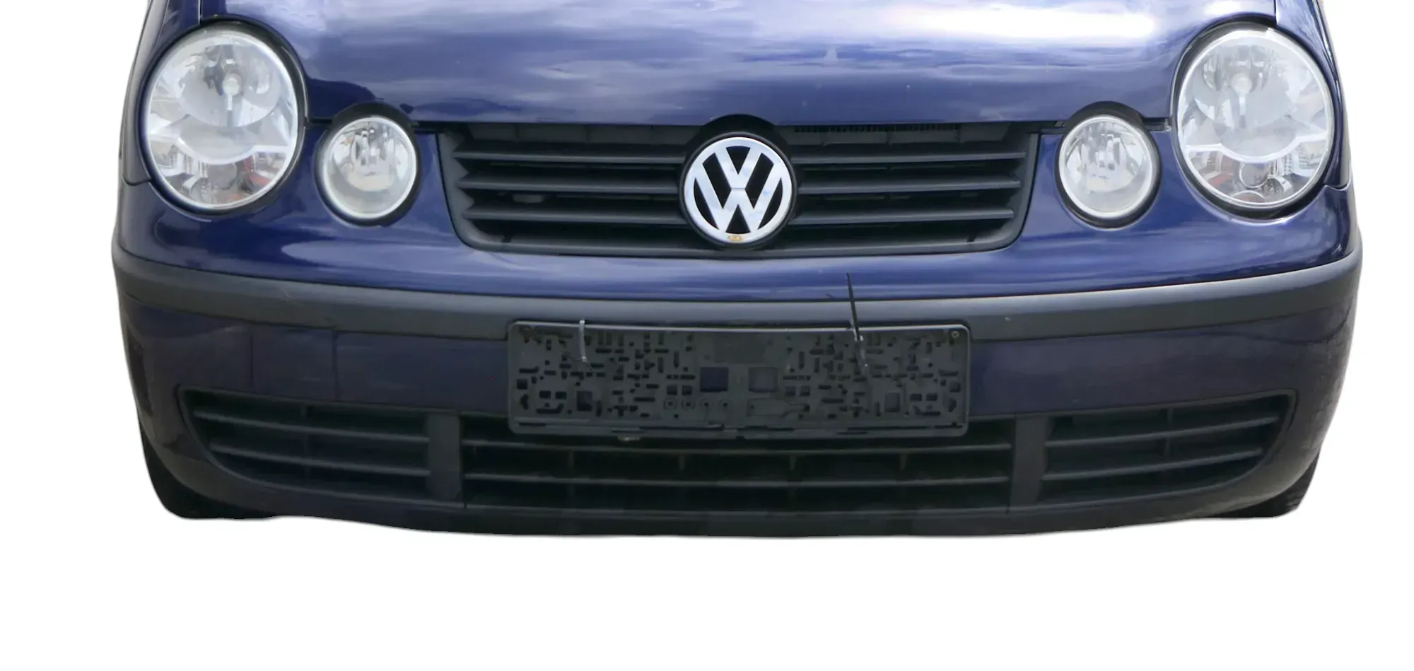 VW Polo 9N Stoßstange Frontstoßstange vorne blau LB5N - Bild 1