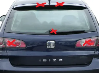 Ibiza 6L Heckklappe Klappe hinten Kofferraumklappe blau LW5U - ohne Spoiler - Bild 1