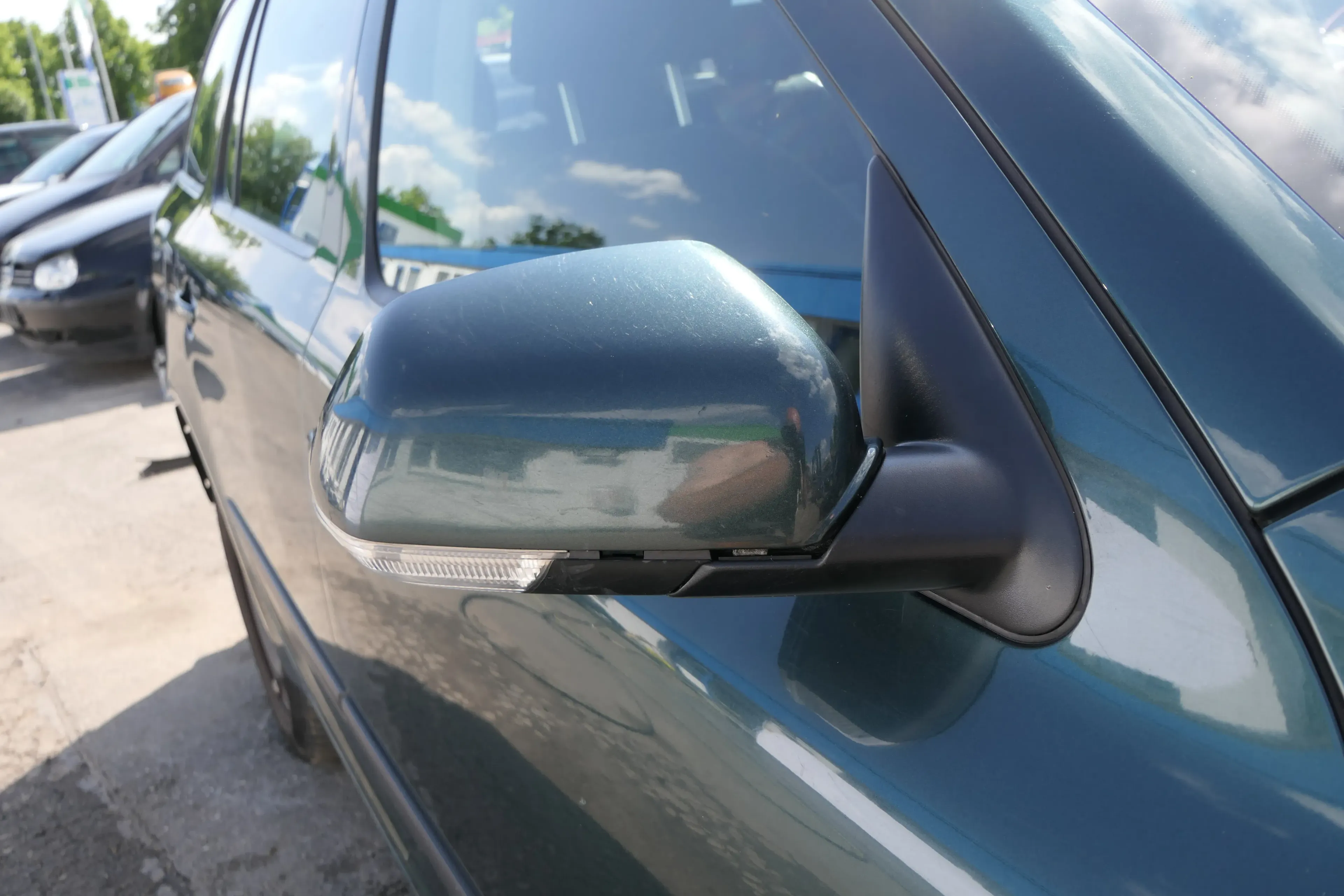 Skoda Octavia 1Z elektrischer Spiegel Außenspiegel rechts grün LF6K - Bild 1