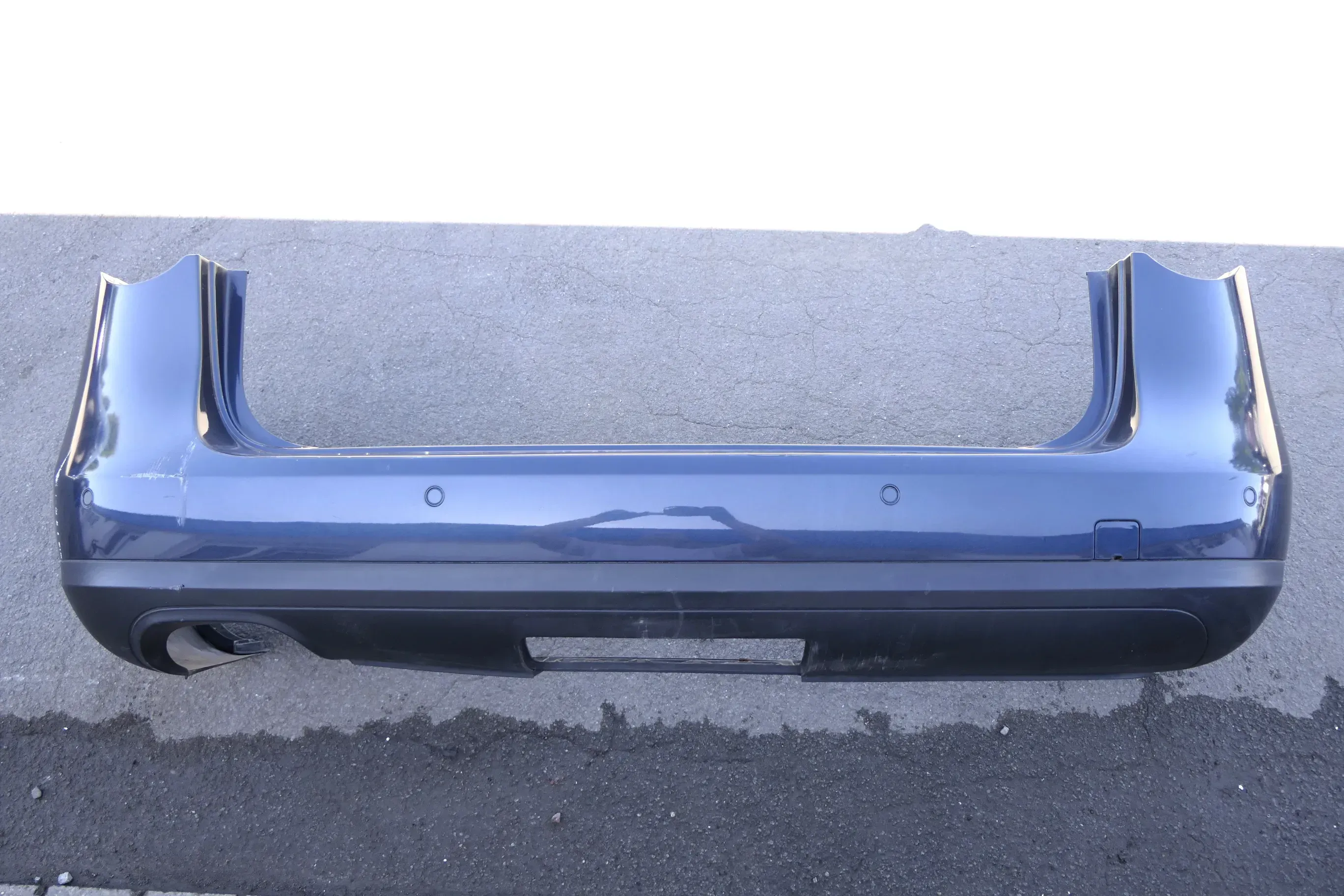 VW Passat 3C Kombi Stoßstange hinten Heckstoßstange grau blau LC5F PDC - Bild 1