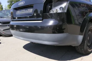 Audi A4 8E B6 Limousine Stoßstange hinten mit Spoiler schwarz LY9B PDC - Bild 3
