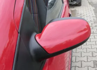 VW Fox 5Z Spiegel Außenspiegel ohne Glas links rot LY3D elektrischer - Bild 1