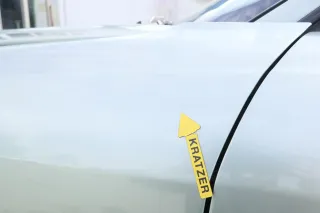 Audi 80 Kotflügel vorne links grün LY6N - Bild 4